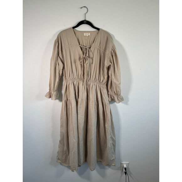 ROOLEE Dresses & Skirts - Women's ROOLEE Beige Midi Dress M
